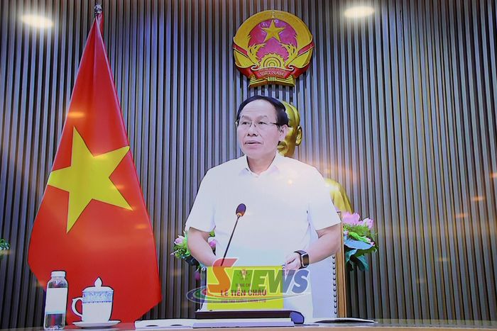 Phó Thủ tướng Chính phủ Lê Tiến Châu phát biểu chỉ đạo tại cuộc họp.