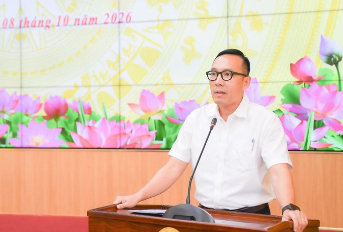 Giám đốc Sở Tài chính TP. Cần Thơ Nguyễn Phú Lộc Thành thông tin về tình hình kinh tế - xã hội của TP. Cần Thơ trong 9 tháng qua