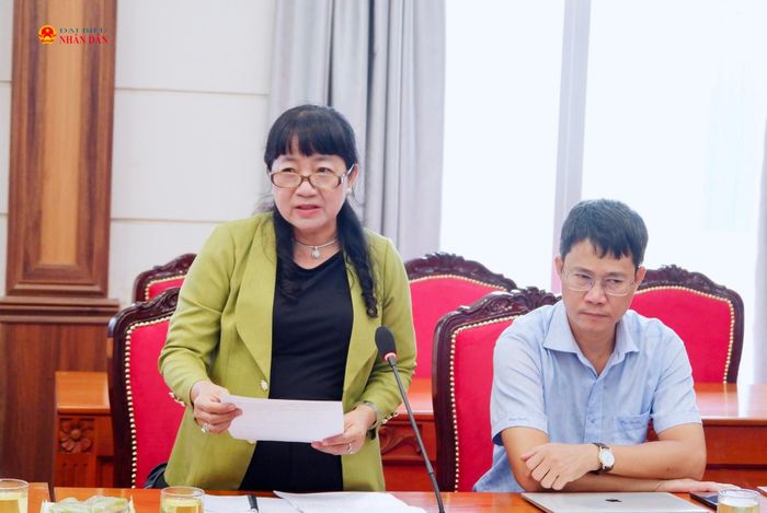 Đại diện Hội Luật gia TP. Hồ Chí Minh Phạm Thanh Tuyền phát biểu. Ảnh: Hoa Lê