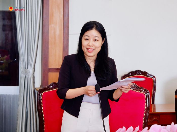 Đại diện Thanh tra TP. Hồ Chí Minh Hoàng Thị Thúy Phương phát biểu. Ảnh: Hoa Lê