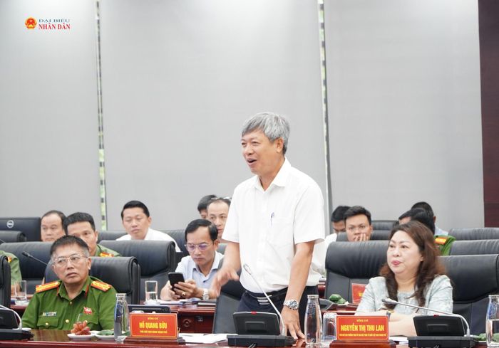 Phó Chủ tịch UBND thành phố Đà Nẵng Hồ Quang Bửu phát biểu tại buổi làm việc