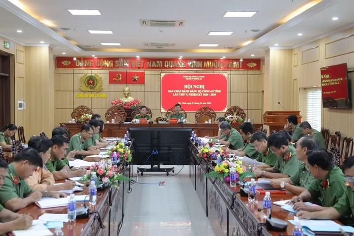 Đảng uỷ Công an tỉnh Tây Ninh tổ chức Hội nghị Ban Chấp hành Đảng bộ lần thứ V, nhiệm kỳ 2025-2030.