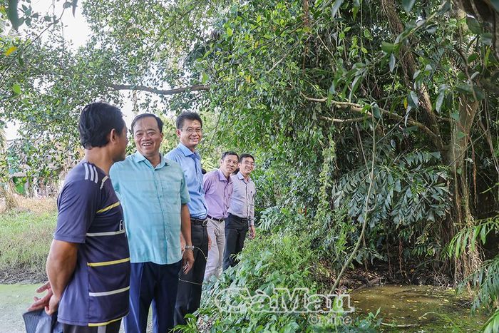 Tham gia cùng đoàn công tác tỉnh, đại diện Sở Nông nghiệp và Môi trường đề xuất xã Phước Long phối hợp Sở Văn hoá, Thể thao và Du lịch xem xét đưa vườn chim của ông Nguyễn Văn Quân (ấp Long Hoà) vào diện bảo tồn.