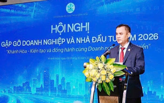 Ông Nguyễn Thanh Hải- Chủ tịch Hội DNT Khánh Hòa phát biểu đề xuất tại sự kiện