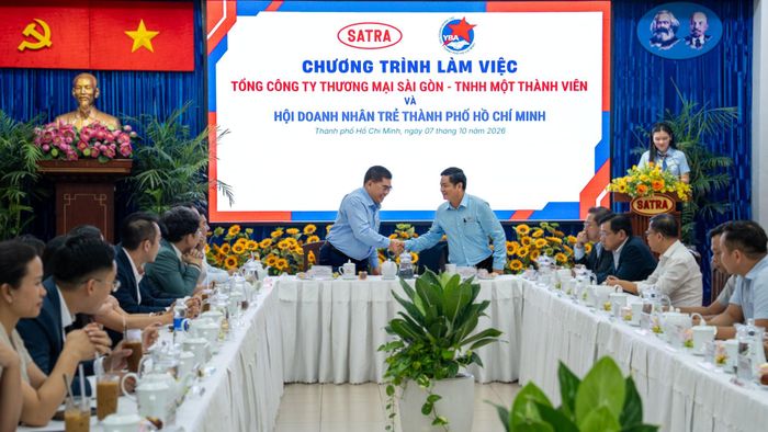 SATRA làm việc với các doanh nghiệp thuộc Hội Doanh nhân trẻ TP.HCM. Ảnh: SATRA