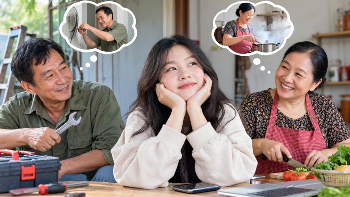 Nhiều bạn trẻ mong có thể giỏi giang như bố mẹ mình. (Ảnh minh họa: AI)