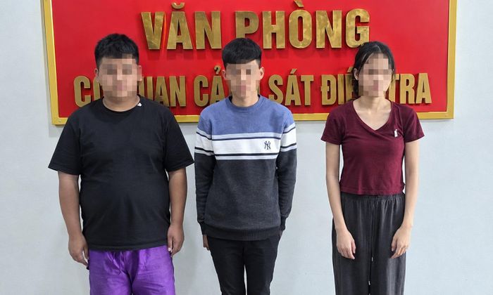 Ba đối tượng tại Cơ quan Công an Bắc Ninh.