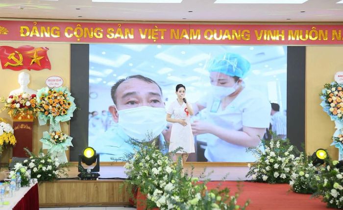 Phần thi năng khiếu của thí sinh. Ảnh: BVCC
