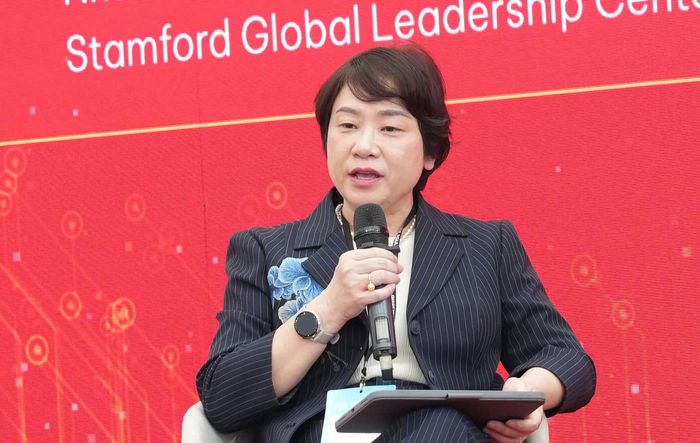 Bà Trần Tuệ Tri - Nhà sáng lập và Giám đốc điều hành Stamford Global Leadership Center. Ảnh: TP