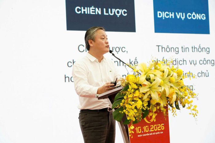 Lê Anh Tuấn, Phó Cục trưởng Cục Chuyển đổi số quốc gia. Ảnh: Phan Hoàn