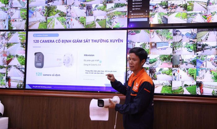 Hệ thống có 135 camera an ninh, kết nối đồng bộ dữ liệu. Ảnh: Bình Minh 
