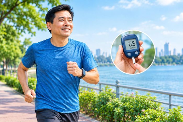 Thời gian tập ảnh hưởng khá nhiều đến hiệu quả kiểm soát đường huyết. Ảnh minh họa (AI)