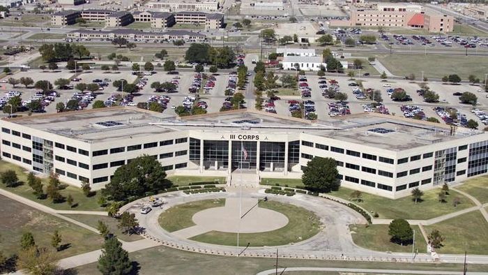 Căn cứ Fort Hood, nơi Nidal Hasan thực hiện vụ xả súng nghiêm trọng năm 2009, cũng sẽ là nơi buổi thi hành án tử hình của y được phát sóng trực tiếp. Ảnh: KWTX.