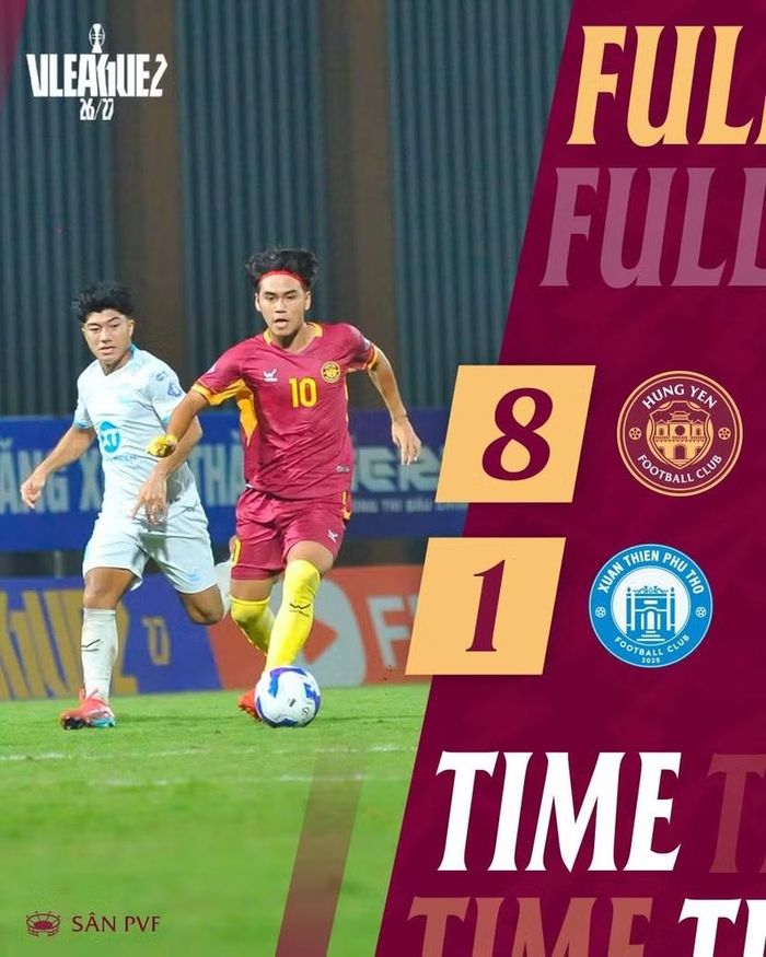 Hưng Yên FC thắng áp đảo ở giải hạng Nhất quốc gia (Ảnh: HYFC)