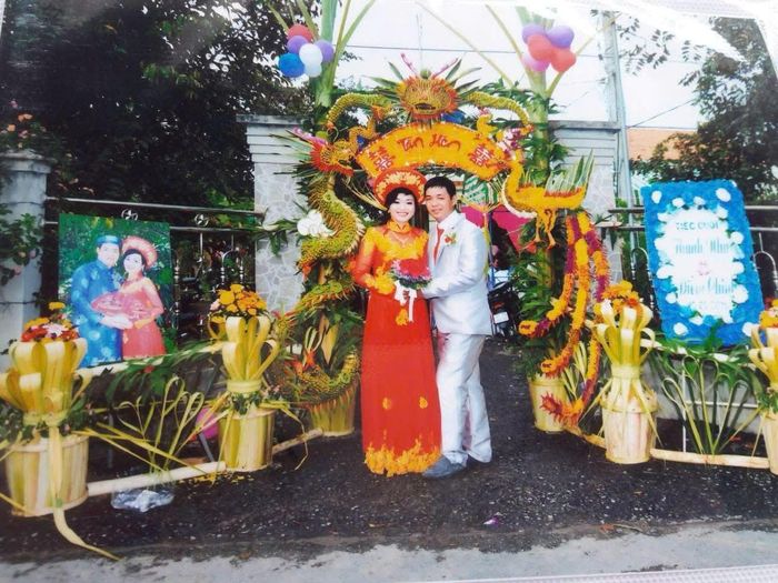 Chiếc cổng cưới đầu tiên anh Tâm thực hiện là vào năm 2016, khi được một người bạn nhờ giúp đỡ.