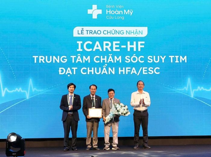 Khoa Tim mạch (Bệnh viện Hoàn Mỹ Cửu Long) được Hội Suy tim thuộc Hội Tim mạch châu Âu công nhận đạt tiêu chuẩn điều trị suy tim theo chương trình ICARe-HF
