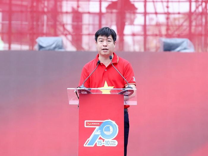 Phó Chủ tịch Thường trực Trung ương Hội LHTN Việt Nam Lê Hải Long phát biểu
