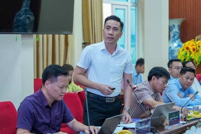 TS. Nguyễn Tri Phương (Trường Đại học Văn hóa Hà Nội) phát biểu tại hội thảo