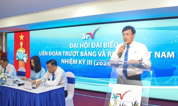 Phó Giáo sư, Tiến sĩ Đặng Hà Việt, Chủ tịch SFV phát biểu tại Đại hội, (Ảnh: MG)