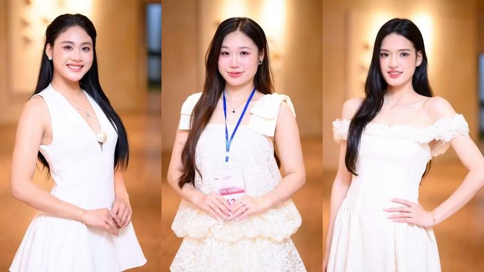 Nguyễn Thị Hạnh, Thẩm Khánh Ly và Tạ Thị Hoa (từ trái sang) góp mặt tại vào vòng Chung khảo "Hoa hậu Việt Nam 2026".