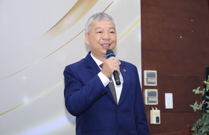  TS Nguyễn Quốc Chính phát biểu nhận nhiệm vụ. 