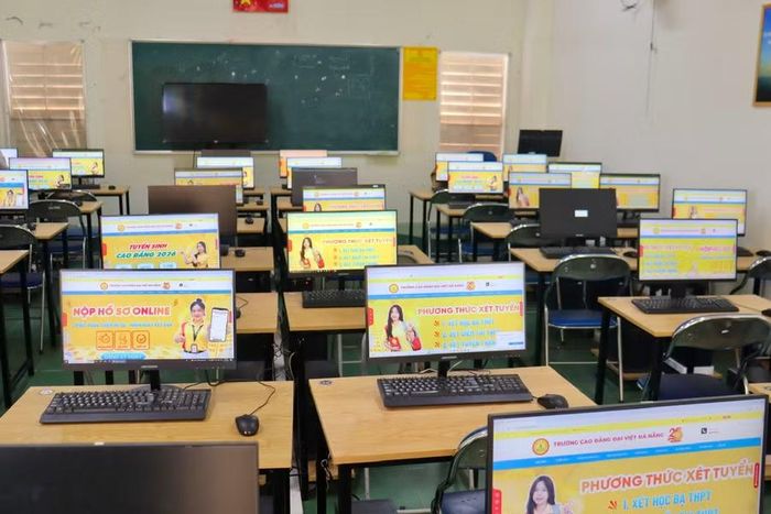 Hệ thống cơ sở vật chất tại Trường Cao đẳng Đại Việt Đà Nẵng. Ảnh: NTCC