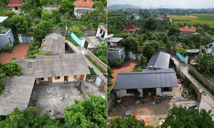 Khu trọ trước và sau khi cải tạo 