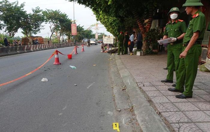  Hiện trường vụ tai nạn.