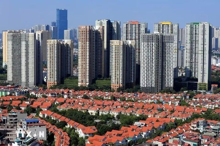 Với tầm nhìn đến năm 2050, Thủ đô Hà Nội là thành phố kết nối toàn cầu, có mức sống và chất lượng cuộc sống cao. (Ảnh: Tuấn Anh/TTXVN)
