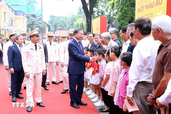 Tổng Bí thư, Chủ tịch nước Tô Lâm tới dự buổi lễ. (Ảnh: Phạm Kiên/TTXVN)