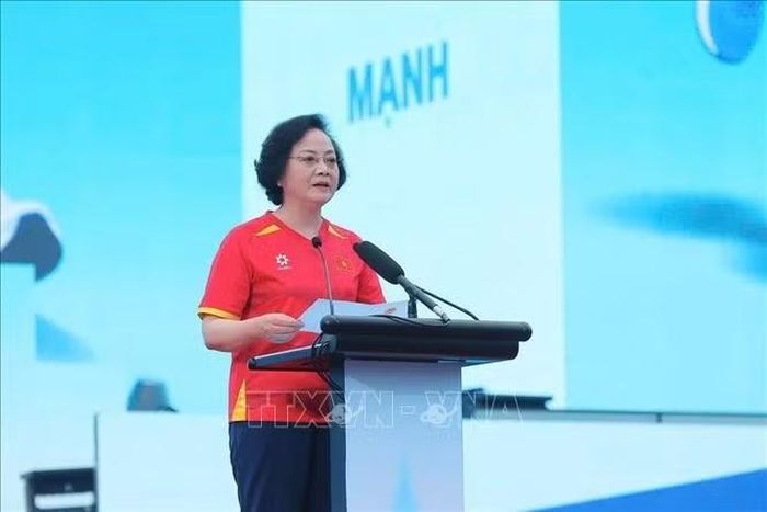 Đồng chí Phạm Thị Thanh Trà, Bí thư Trung ương Đảng, Phó Thủ tướng Chính phủ phát biểu khai mạc.