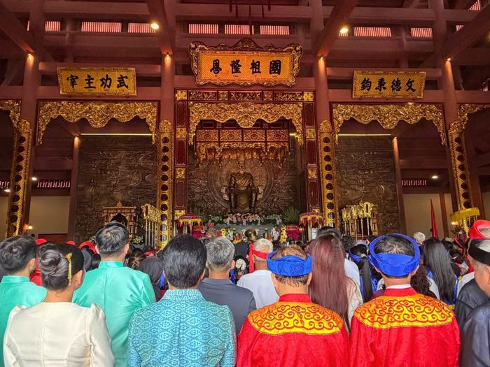 Toàn cảnh không gian văn hóa tín ngưỡng tâm linh Khu Nghi lễ thờ Tổ.