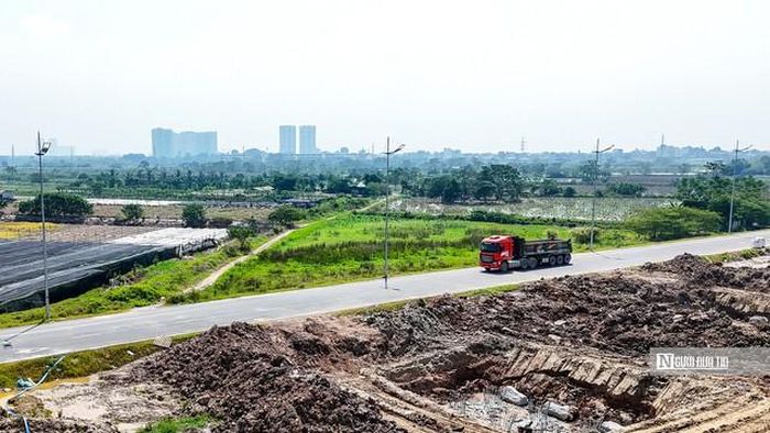 Đường song hành Vành đai 4 mở lối giúp tăng cường kết nối giao thông giữa các xã Ô Diên, Đan Phượng, Hoài Đức...