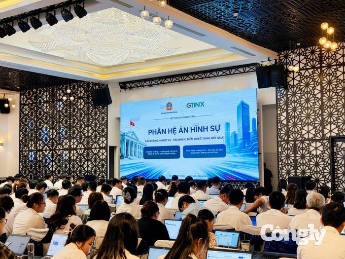 Tập huấn thực hành phân hệ án hình sự thuộc Hệ thống quản lý án cho cán bộ ngành Tòa án.