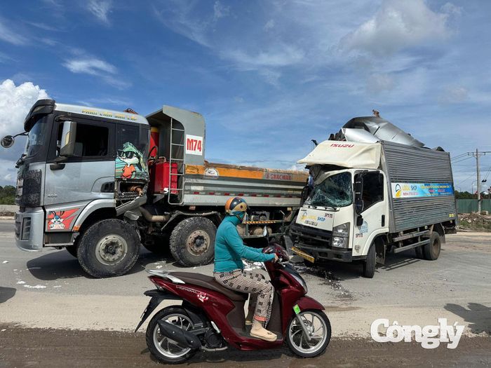 Hiện trường vụ tai nạn.