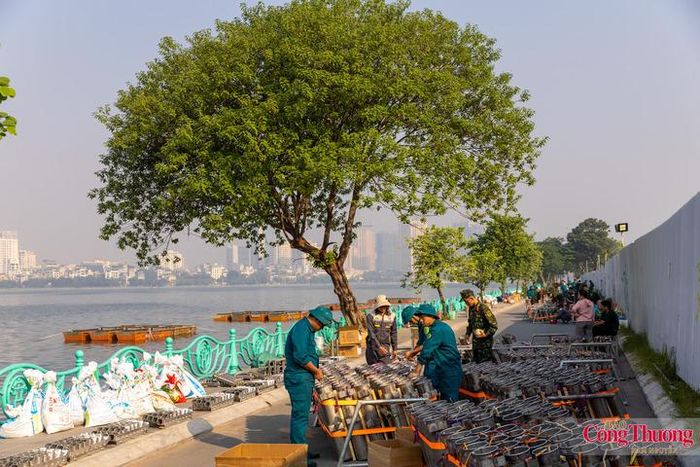 Trận địa số 2 (phố Quảng Khánh, phường Tây Hồ) có lượng pháo tầm cao lớn nhất đợt này với 1.800 quả, cùng 475 quả pháo tầm thấp. 