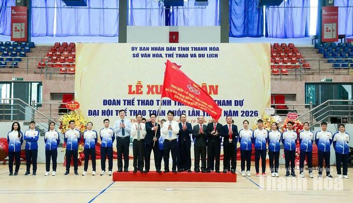 Đoàn Thể thao Thanh Hóa xuất quân tham dự Đại hội Thể thao toàn quốc lần thứ X năm 2026.
