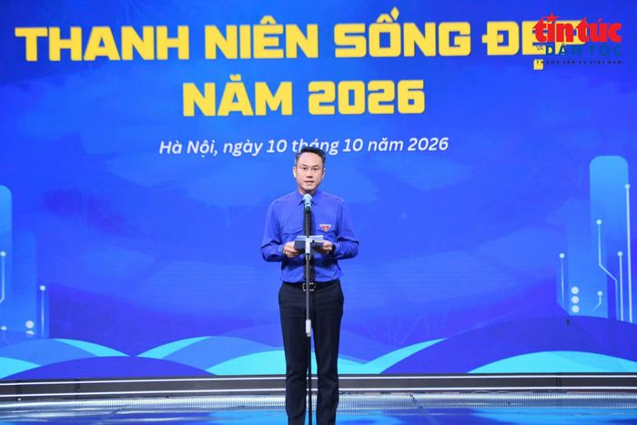 Đồng chí Nguyễn Kim Quy, Chủ tịch Hội LHTN Việt Nam phát biểu tại chương trình.