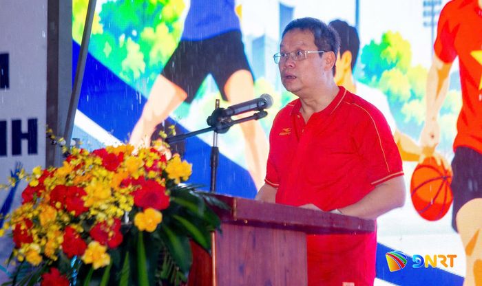 Chủ tịch UBND thành phố Nguyễn Mạnh Hùng phát biểu tại lễ phát động. Ảnh: LÂM - HUY
