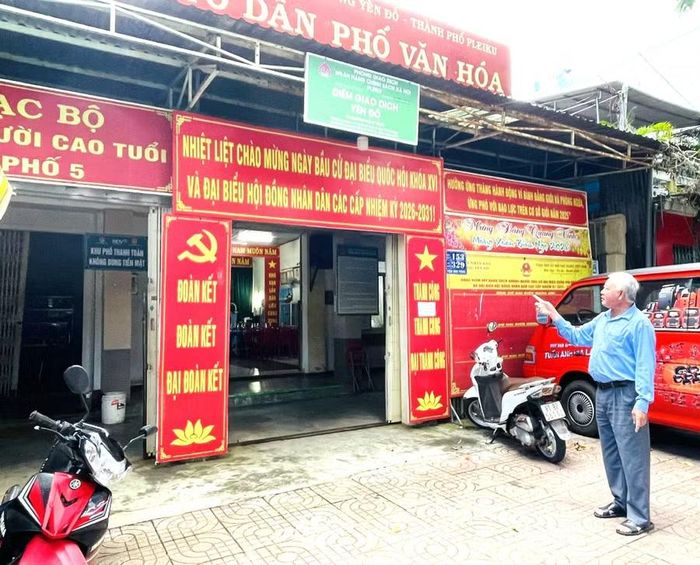 Hội trường tổ dân phố 5 cũ tại số 329 Phan Đình Phùng (phường Diên Hồng) được chọn làm điểm sinh hoạt chính của tổ dân phố 3 sau sáp nhập. Ảnh: P.D