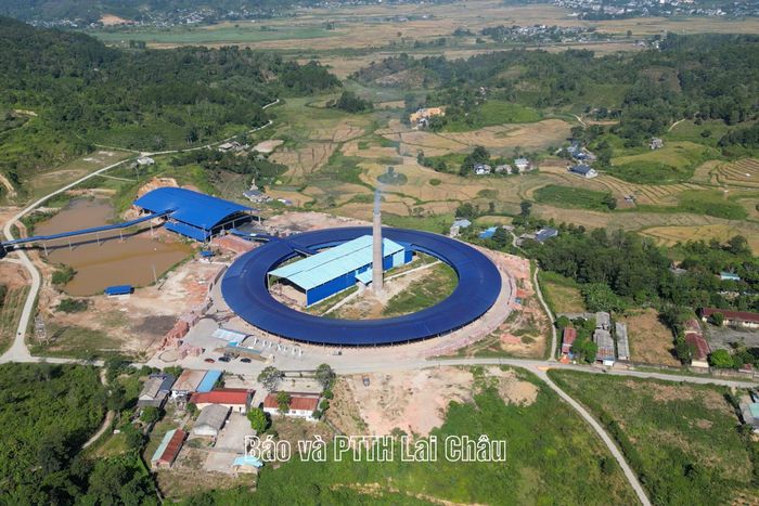 Toàn cảnh nhà máy gạch Tuynel Tam Đường.