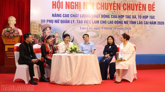Hội nghị diễn ra sôi nổi với nhiều nội dung liên quan đến hoạt động của hợp tác xã, tổ hợp tác.