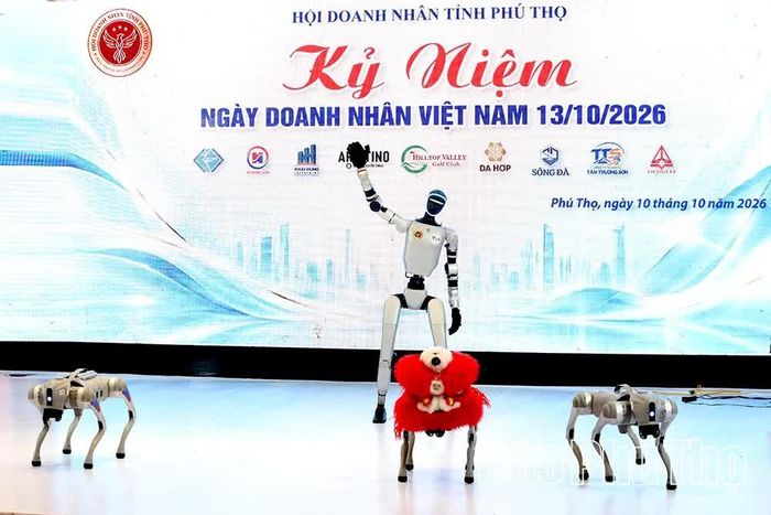Tiết mục trình diễn robot thông minh tại chương trình gây ấn tượng mạnh.