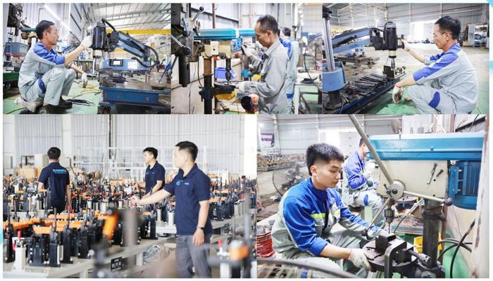Những hình ảnh tại xưởng sản xuất thực nghiệm, hoàn thiện và ứng dụng kết quả nghiên cứu khoa học, công nghệ của NARIME trong lĩnh vực ô tô. Ảnh: NARIME 