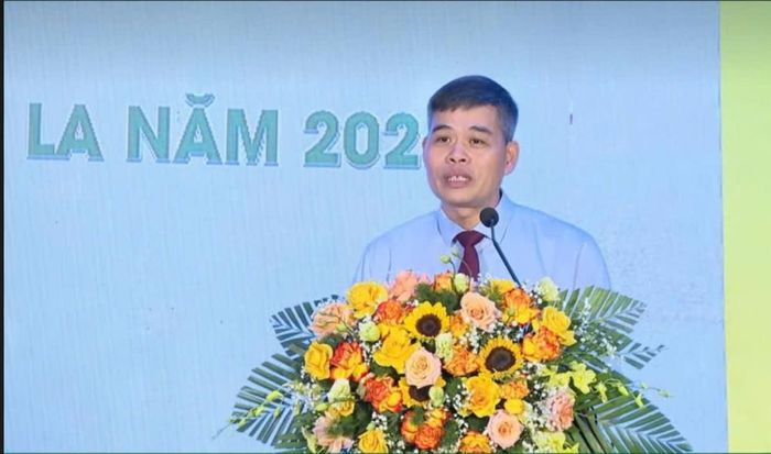 Ông Nguyễn Văn Thịnh - Phó Cục trưởng Cục Công nghiệp (Bộ Công Thương) phát biểu tại lễ khai mạc Hội chợ