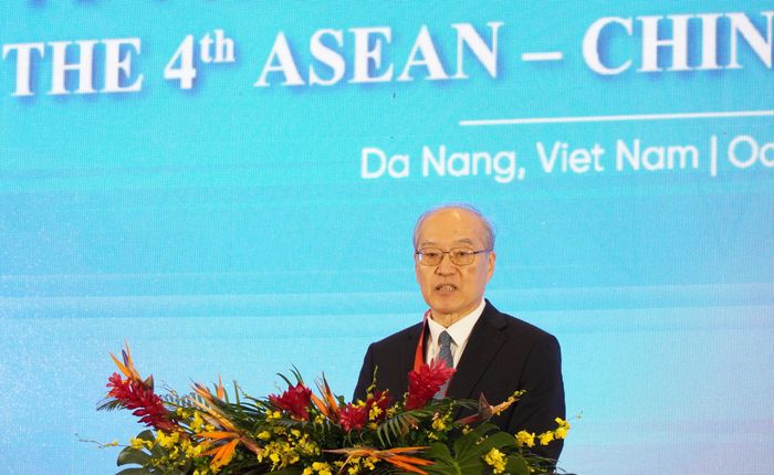 Chánh án Tòa án nhân dân tối cao nước Cộng hòa Nhân dân Trung Hoa Trương Quân phát biểu tại Diễn đàn
