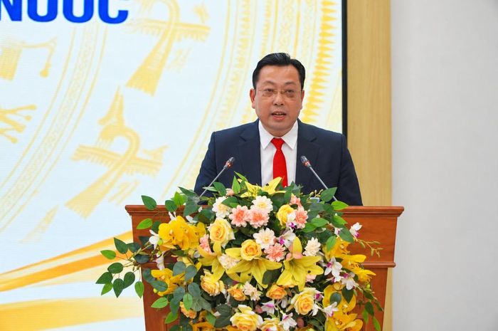 Đồng chí Lê Cao Cường phát biểu nhận nhiệm vụ