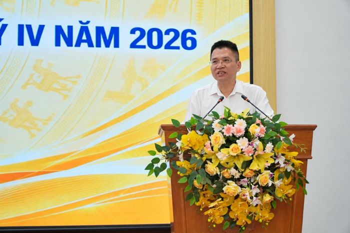 Ông Trịnh Công Văn, Giám đốc NHNN Chi nhánh khu vực 3 phát biểu tại Hội nghị
