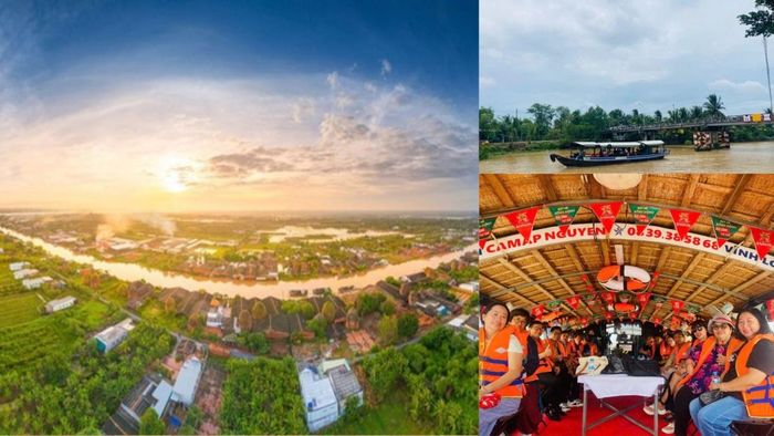 Khung cảnh hoàng hôn đậm chất điện ảnh, níu chân lữ khách tìm về di sản làng nghề trăm tuổi - ảnh: VL