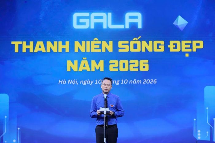 Ông Nguyễn Kim Quy, Bí thư Trung ương Đoàn, Chủ tịch Trung ương Hội LHTN Việt Nam chia sẻ tại chương trình. (Ảnh: Đ.H)